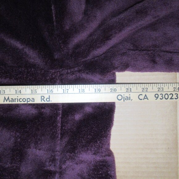 Lands’ End Quarter-Snap Purple Fleece Pullover | Size Medium Tall (10–12) - Picture 8 of 13